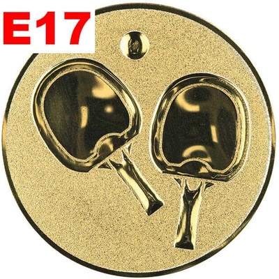 Emblém E17 STOLNÍ TENIS umístění na sportovní pohár nebo medaili 25 mm