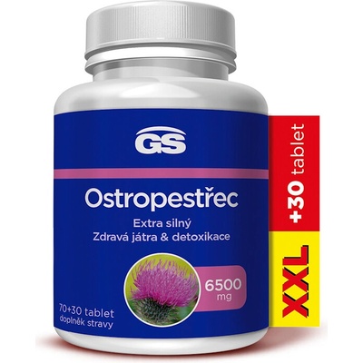 GS Ostropestřec 6500 mg XXL 100 tablet