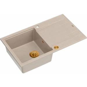 Quadron Вградена композитна мивка Quadron Unique Evan 111 бежово - медно 86x50 см (HCQE8650U2_PVDC1_P2O) Мивка за вграждане