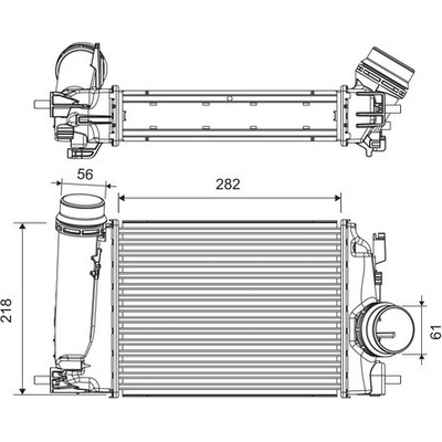 VALEO Chladič plniaceho vzduchu 818293