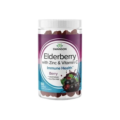 Swanson Elderberry Gummies with Zinc & Vitamin C 60 Bezinka gummies