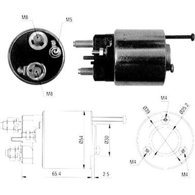 Elektromagnetický spínač, štartér MAGNETI MARELLI 940113050065