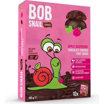 ŠNEK BOB V hořké čokoládě jablko malina 100 g