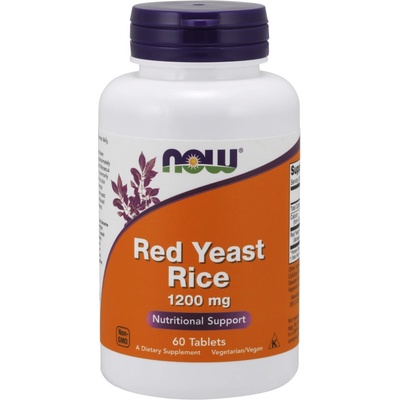 Now Foods Foods Červená Rýže Red Yeast Rice 1200 mg 60 tablet
