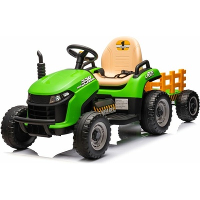 Mamido elektrický traktor BBH-030 s prívesom zelená