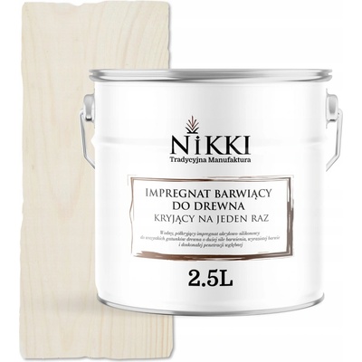 IMPREGNACE NA DŘEVO EXTRA BARVA S VOSKY, CHRÁNÍ BARVY, JEDNA VRSTVA, UV OCHRANA, BÍLÁ 2,5L