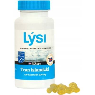 Lýsi Islandský rybí tuk 500 mg 120 kapslí omega-3