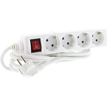 Well 4 Plug 3 m Switch (VE-EXTS-4S3M-SW-WL)
