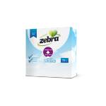 ZEBRA Зебра салфетки еднопластови White 75 бр 33*33 см (092202-2)
