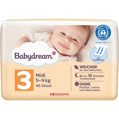 BABYDREAM midi 3 5-9 kg 46 ks