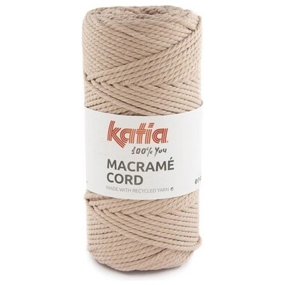 MACRAME CORD 4mm Katia Farby MACRAME CORD: 116 svetlá lososová