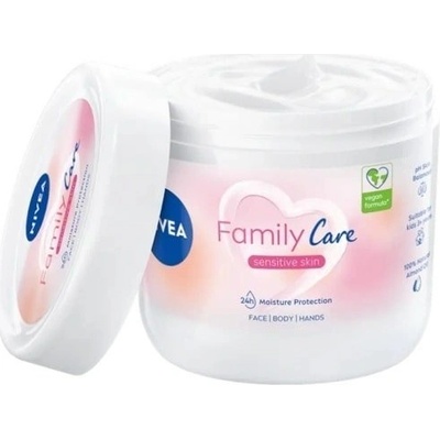 NIVEA Ľahký hydratačný krém Family Care na citlivú pokožku 450 ml