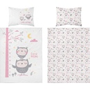 Detexpol obliečky Sovy sivé 100 x 135 cm 40 x 60 cm