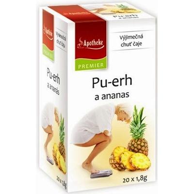 Apotheke čaj pu erh a ananas 20 x 1,8 g