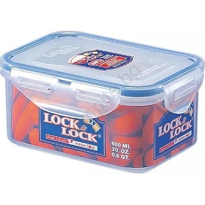 UTC Кутия за храна lock 0, 6 л синя/прозрачна (ut0077)