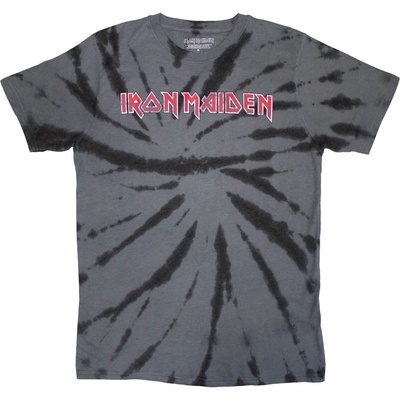 Iron Maiden Logo (Wash Collection) Charcoal Grey M Риза (IMTEE177MDD02)