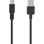 Gigapack Кабел за данни USB - miniUSB, 300 см, ЧЕРЕН (GP-47269)