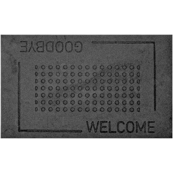ESSCHERT DESIGN BEST FOR BOOTS GOODBYE/WELCOME černo-šedá 76 x 45 cm