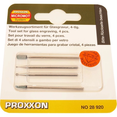 Proxxon 28920 Sada na opracování skla 4 dílná – Zboží Dáma