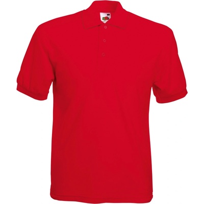 Fruit of the Loom polokošile 65/35 Pique Polo krátký rukáv COT16340200101-red