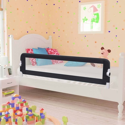 shumee zábrana na posteľ sivá 150x42 cm polyester