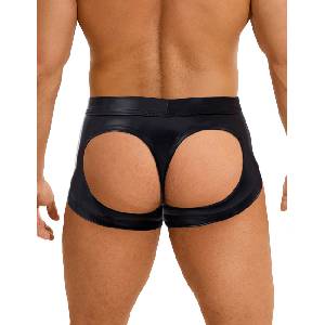 SuperLove Sexy Matte Look Boxer Thong 303 Black M