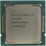 Intel Core i3-10105 4-Core 3.7GHz LGA1200 Tray (CM8070104291321) Процесори