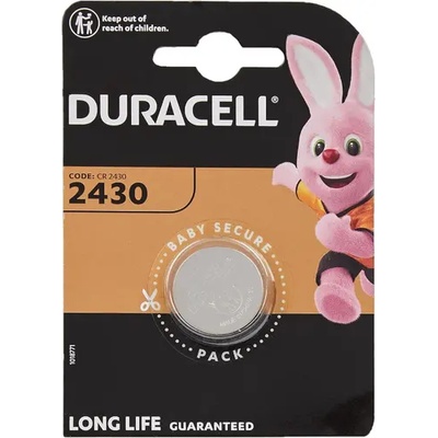 Duracell Бутонна батерия литиева duracell cr2430, 3v, 1 бр. в блистер, цена за 1 бр (dur-bl-cr2430)