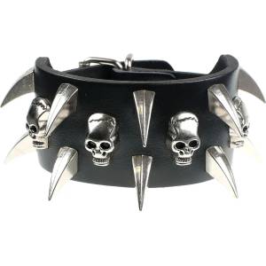 Leather & steel fashion Гривна Череп - lsf1 03