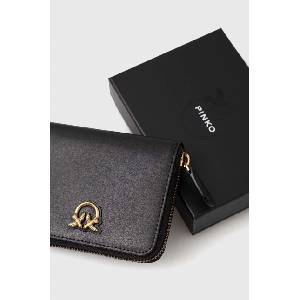 PINKO портфейл дамски от кожа (100249.A0F1) - answear - 234,50 лв