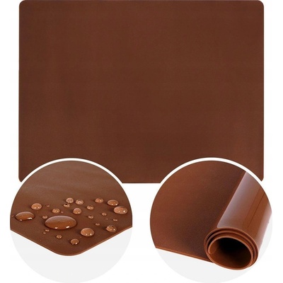 VÁL SILIKON 60X50X0,08 CM HNĚDÁ - Orion