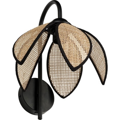 OSRAM - Стенна лампа DECOR RATTAN 1xE27/15W/230V бежова/черна (P227830)