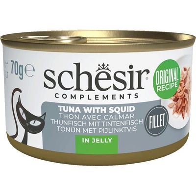 Schesir Cat Complements Tuniak s kalmárom v želé 70 g