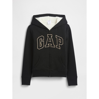GAP Детски затоплен суитшърт Sherpa GAP GAP | Cheren | Момичешки | XS
