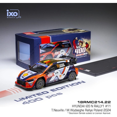 Hyundai i20 N Rally1 Rallye Poland 2024 11 Neuville Wydaeghe IXO 1:18