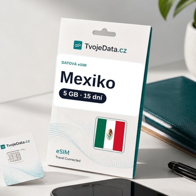 eSIM Mexiko 5 GB / 14 dní