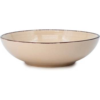 Чиния спирала релеф бежово дълбока Ф20 см (tr-240230-60b)