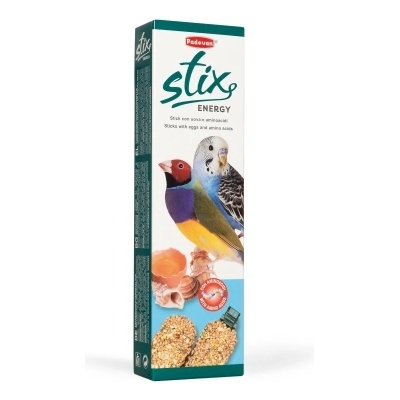 Padovan Stix energy cocorite ed esotici - Допълнителна храна за папагали , крекер с яйце 80 гр