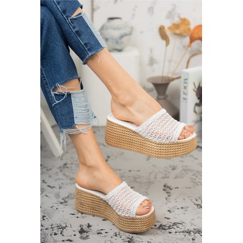 Riccon Дамски чехли 0012810 - Бели #325814 (325814_Бяло)