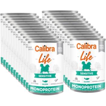 Calibra Dog Life Sensitive Сьомга с ориз 24x400г