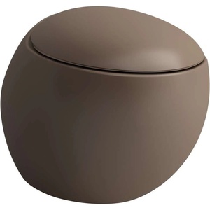Laufen Il Bagno Alessi - Конзолна тоалетна чиния, Rimless, кафяв мат H8209711880001 (H8209711880001)