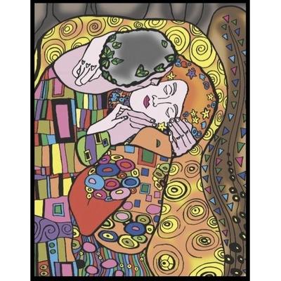 Colorvelvet Sametový obrázek Polibek 21x29,7cm COLORVELVET - RC_307137