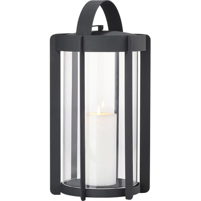 Zone Фенер за свещ СВЕТУЛКА 35 cm, черен, стомана, Зона Дания (ZO32317)