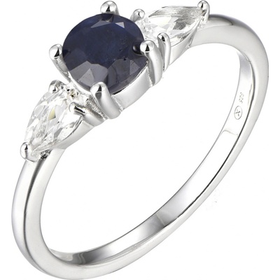 Brilio Silver stříbrný prsten se safírem Precious Stone SR09031B