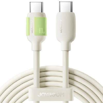 S-A53 кабел за зареждане и данни - USB-C към USB-C - 2 m - бежов (87268)