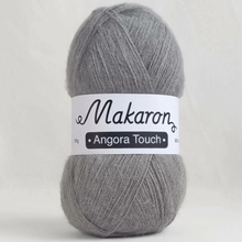 Makaron Angora Touch šedá