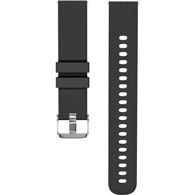 Eternico Essential with Metal Buckle Universal Quick Release 24 mm Solid Black AET-QR24EMB-SoBl