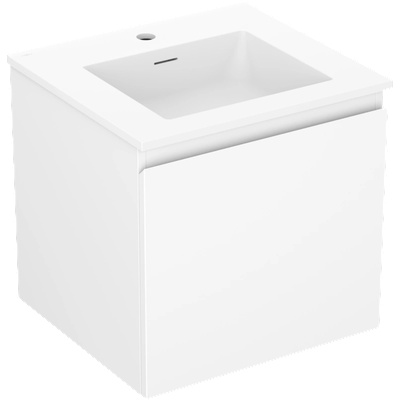 Mexen Orio шкаф за баня 50 см с мивка Otis, 1 чекмедже, бял мат - 91A10-05047-1-BF01-W18M01 (91A10-05047-1-BF01-W18M01)