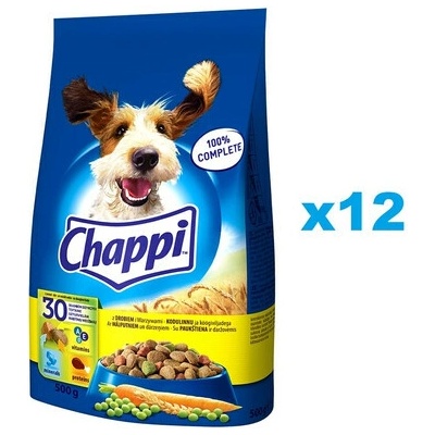 Chappi s hydinou a zeleninou 12 x 0,5 kg