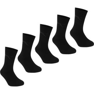 Slazenger Детски чорапи Slazenger Crew Socks 5 Pack Childs - Black